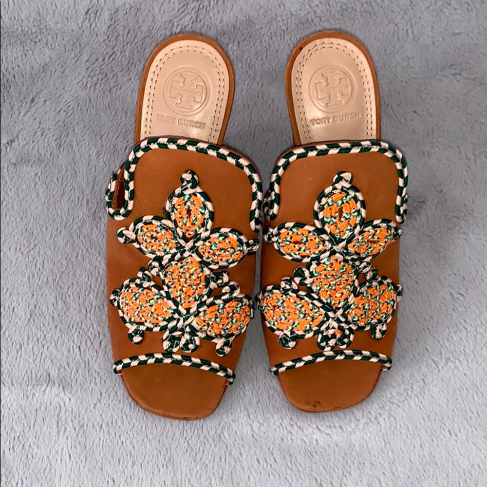 Tory Burch Palisade Heel Mules Sz 5.5